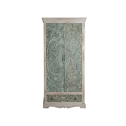 Armoire Romimex Vert Naturel Bois de manguier 40 x 180 x 85 cm 