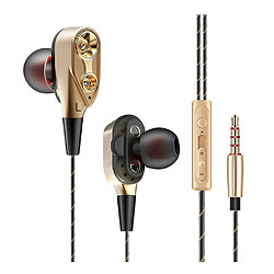 Universal 2 casques intra-auriculaires 7D Hifi Double Power Driver Super Bass Stéréo Casque Casque 