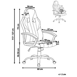 Avis Beliani Chaise de bureau Cuir PU Vert citron SUCCESS