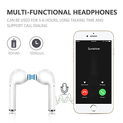 Acheter GUPBOO i7s TWS Écouteurs Sans Fil Bluetooth Casque Mini Écouteurs In-Ear Sport Écouteurs Musique Écouteurs Convient à Tous Les Smartphones