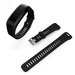 Wewoo Bracelet pour montre connectée Dragonne Sport en silicone Garmin Vivosmart HR 1 Noir 