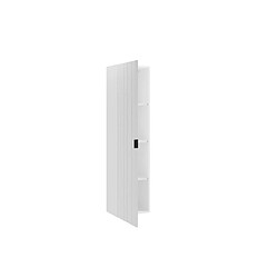 Acheter Vente-Unique Colonne de salle de bain suspendue striée - Blanc mat - H140 cm - ZEVINI