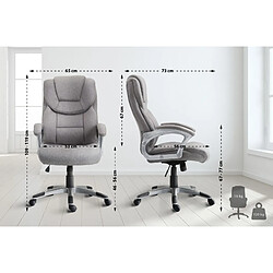 Non Chaise de bureau Texas V2 en tissu