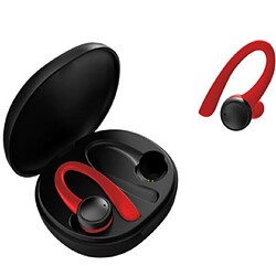 Universal Casque sans fil rouge Casque Bluetooth dans l'oreille Mouvement TWS Bouchon d'oreille 5.0 Casque de jeu avec microphone Bruit mobile Annuler | Casque Bluetooth 