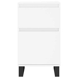 Maison Chic Buffet,Meuble de Rangement,commode pour salon,Cuisine blanc 40x35x70 cm bois d’ingénierie -MN85728 pas cher