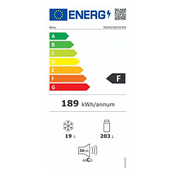 Réfrigérateurs 1 porte 234L Froid Statique CANDY 55cm F, CCODS 5142 NW