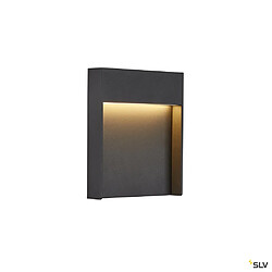 Applique extérieure SLV FLATT anthracite avec LED intégrée, 14W, 3000K/4000K, IP65