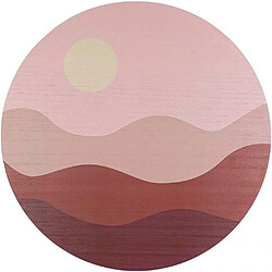 Pt' Décoration murale Wall art Sunset 40 cm rose clair. Décoration murale Wall art Sunset 40 cm rose clair