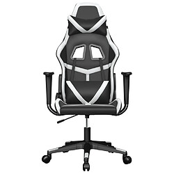 Avis Maison Chic Chaise de jeu, Chaise gaming de massage, Fauteuil gamer d'ordinateur,Chaise de Bureau Noir et blanc Similicuir -GKD23253