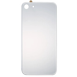 Wewoo Pour iPhone 8 Verre Miroir argent Surface Batterie Couverture Arrière pièce détachée