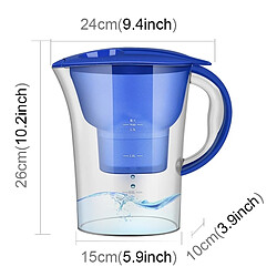 Avis Wewoo 1.3L Portable Accueil Cuisine Charbon bleu Actif Filtre Bouteille D'eau Froide