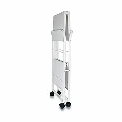 BigBuy Home Chariot de service Blanc Pliable 68,3 x 35,5 cm