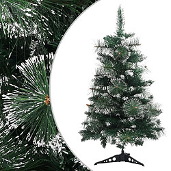 vidaXL Sapin de Noël artificiel avec support Vert et blanc 60 cm PVC 