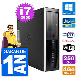 PC HP Compaq Pro 6300 SFF Intel i7-2600 RAM 4Go Disque Dur 250Go Windows 10 Wifi - Occasion