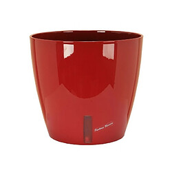 Riviera Pot de fleurs rond en plastique Ø 46 cm - 49 L - Rouge 