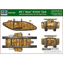 Master Box Maquette Char Mk I ""male"" British Tank, Special Modification For The Gaza Strip