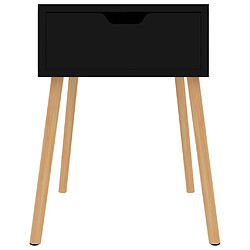 Avis Maison Chic Lot de 2 Tables de chevet,Table de nuit,Table d'appoint pour salon Noir brillant 40x40x56 cm Aggloméré -MN49833