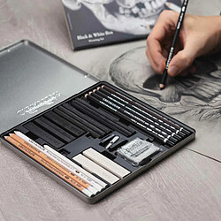 Raphael Coffret dessin Noir & Blanc 25 pièces