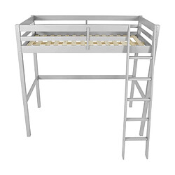 But Mezzanine 90x190 cm BLOOM Gris pas cher