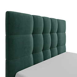 Acheter Lit coffre 160 x 200 cm - Tissu - Vert sapin - ELIAVA de Pascal Morabito