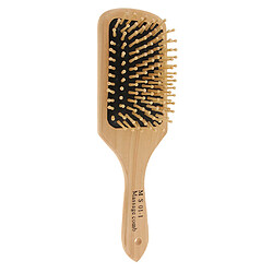 Brosse à Cheveux Démêlante avec Poignée en Bois Naturel, Brosse de Massage du Cuir Cheveulu Anti-statique, Peigne de Coiffure