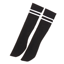 Paire De Chaussettes En Coton Rayé Pour Poupées Blythe BJD Accessoires Oncle Doll Noir