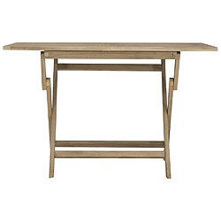 Avis Maison Chic Table de jardin | Table d'extérieur pliante gris 120x70x75 cm bois de teck solide -GKD20384