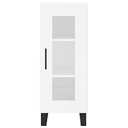 Maison Chic Buffet,Meuble de Rangement,commode pour salon,Cuisine blanc 34,5x34x90 cm bois d'ingénierie -MN45322 pas cher