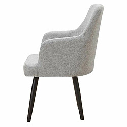 Paris Prix Lot de 2 Fauteuils Design Gitega 84cm Gris Clair