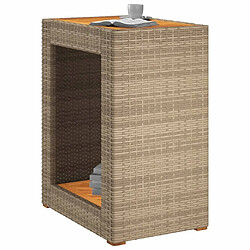 Acheter Maison Chic Table d'appoint | Table Basse de jardin dessus en bois beige 60x40x75 cm -GKD79009