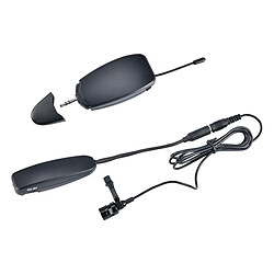 UHF Sans Fil Microphone, Microphone Ensemble avec Casque et Micro-Cravate, Revers Clip et Éponge Couverture, émetteur et Récepteur, pour