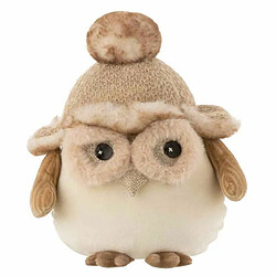 Paris Prix Statuette Déco Hibou Debout 21cm Beige & Marron 