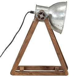 Avis vidaXL Lampe de bureau 25 W argent vintage 30x17x40 cm E27