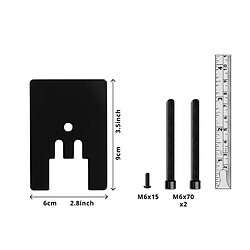 Duronic DM-GR-03 Grommet pour support d'écran DMG51X2 et DMG52 - Fixation via perçage du bureau - Alternative à la pince de fixation