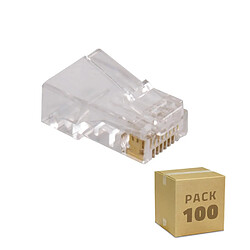 Ledkia Pack 100 Unités RJ45 UTP Transparent