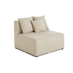 Lisa Design Amalfi - module d'assise sans accoudoirs - 1 place - en tissu Amalfi - module d'assise sans accoudoirs - 1 place - en tissu - Beige