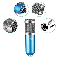 Universal Kit de microphone à condensateur professionnel Microphone pour ordinateur + porte-impact + capuchon en mousse + cordon d'alimentation microphone | Kit de microphone à condensateur | Kit microphone 800