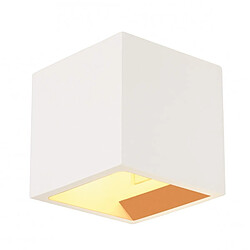 Slv PLASTRA CUBE applique, carré, plâtre blanc, G9, max. 42W 