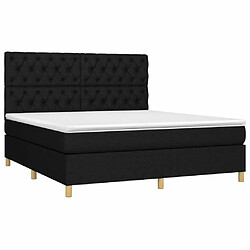 Avis Sommier à lattes,Cadre à lattes de lit et matelas et LED pour Adulte Noir 160x200 cm Tissu -MN32814