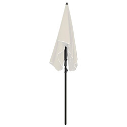 Avis vidaXL Parasol de jardin avec mât 200x130 cm sable