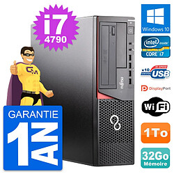 PC Fujitsu Esprimo E920 DT Intel i7-4790 RAM 32Go Disque 1To Windows 10 Wifi · Occasion 