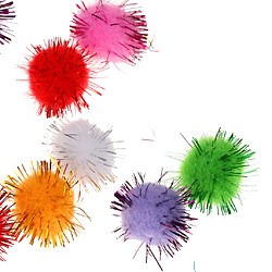 100pcs 1.5cm Pompons Balles de Clinquant Jouets de Chat pas cher