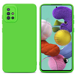 Cadorabo Coque Samsung Galaxy A51 4G / M40s Etui en Vert Coque pour Samsung Galaxy A51 4G / M40s en FLUID VERT Housse Etui téléphone portable Protection Case Cover