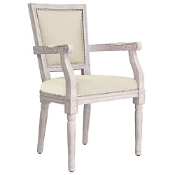 Maison Chic Chaises à manger,Chaise pour cuisine beige lin -MN42496