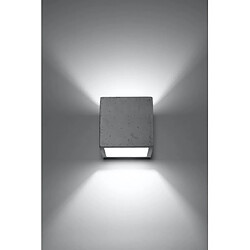 Avis Luminaire Center Applique murale QUAD ciment blanc 1 ampoule