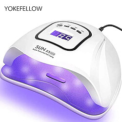 Universal Lampe à LED UV pour séchoir à ongles Lampe à ongles à manucure 4 modes Bande de mémoire Capteur de mouvement Écran LCD Gel UV durcissant Vernis à ongles Lampe de glace | Séchoir à ongles(blanche)