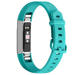 Wewoo Bracelet pour montre connectée Dragonne en silicone de couleur solide FITBIT Alta / HR vert menthe