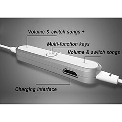 Avis Shot Ecouteurs Bluetooth Anneau pour "IPHONE 14" Sans Fil Telecommande Son Main Libre INTRA-AURICULAIRE Universel (BLANC)