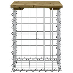 Avis Maison Chic Banc de jardin | Banquette de jardin | Chaise Relax design gabion 33x31x42 cm bois de pin imprégné -MN84568