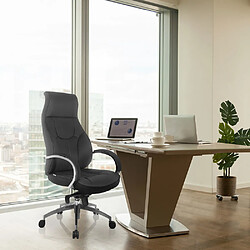 Siège de bureau / Fauteuils de direction ELEGANCE I Similicuir gris hjh OFFICE pas cher